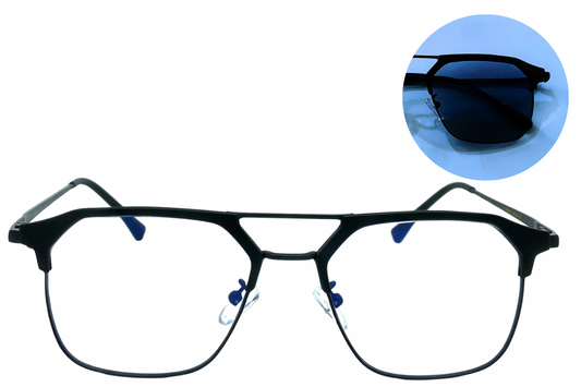 CHIEF | Aviator-Inspired Anti Glare Blue Light Blocking UV Protection Photochromic Computer Glasses